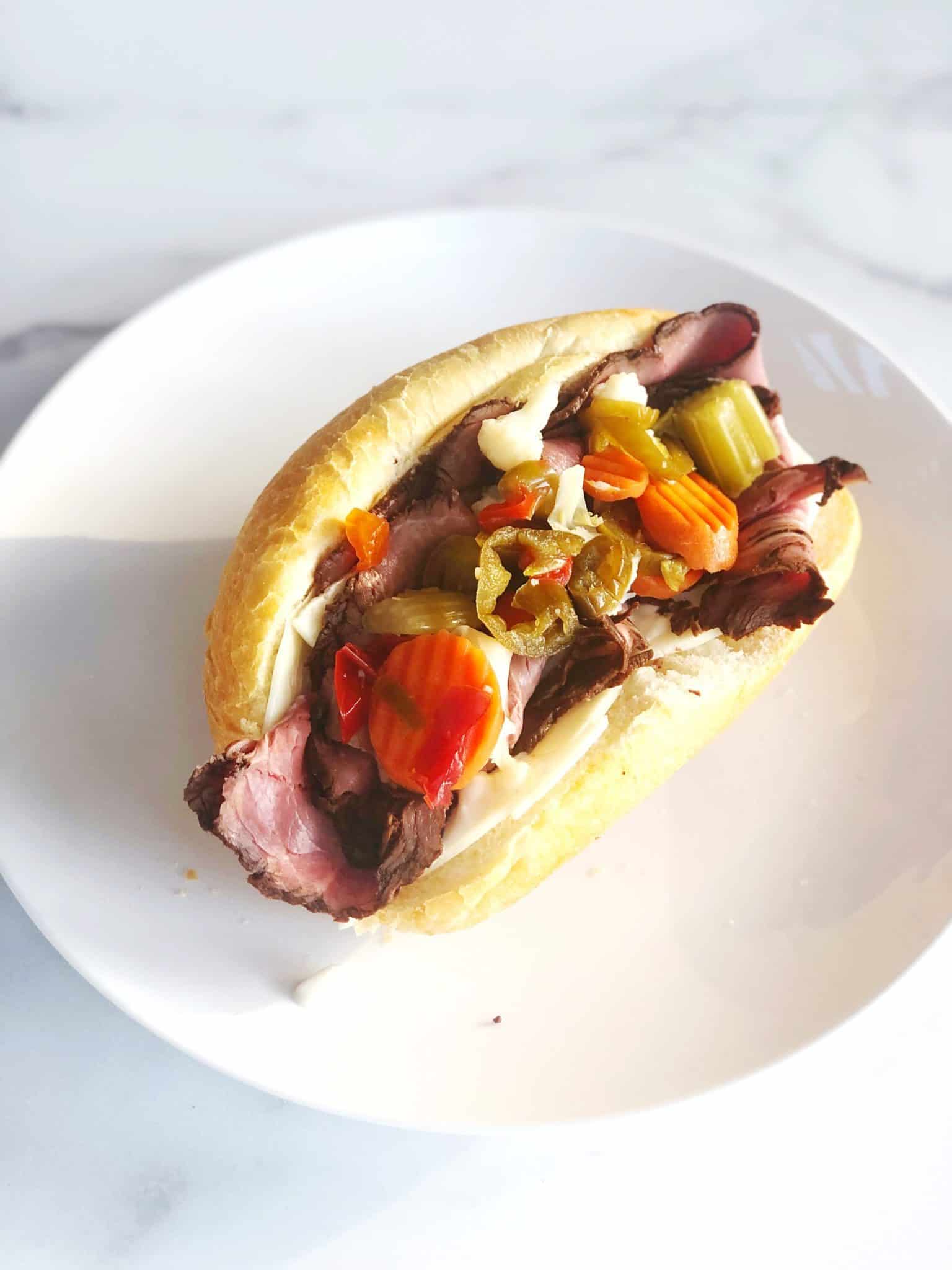 Italian Roast Beef Sandwich • Keeping It Simple Blog
