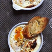 herb baked eggs