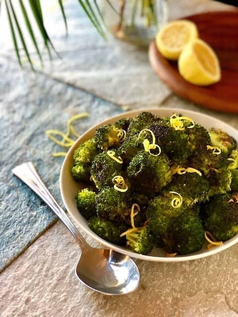roasted charred broccoli