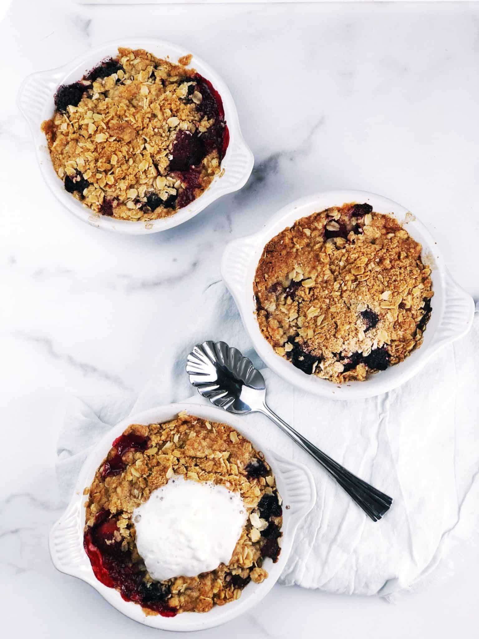 Mixed Berry Crisp (with Frozen Berries) • Keeping It Simple Blog