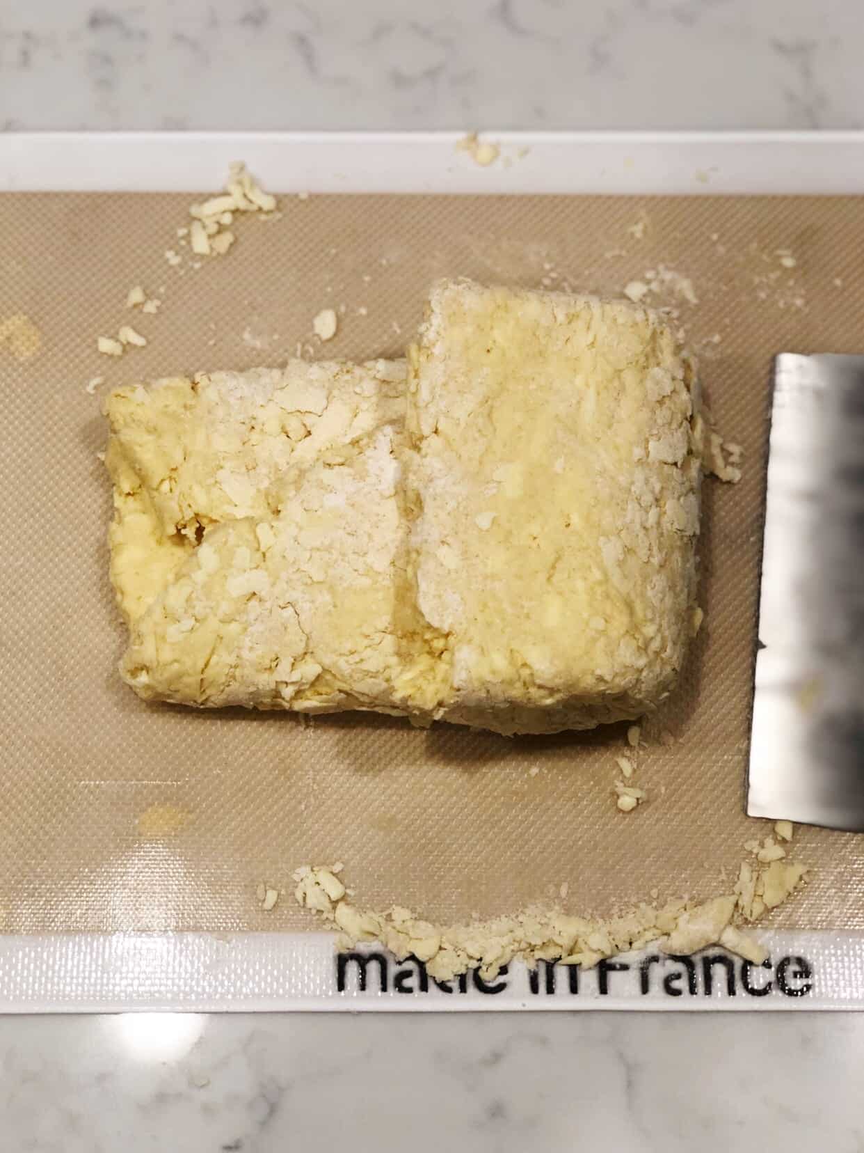 scone dough folded