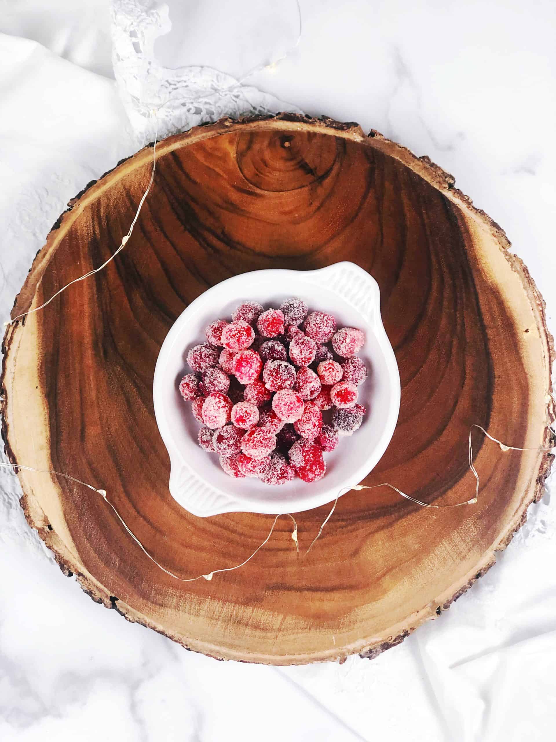 sugared cranberries