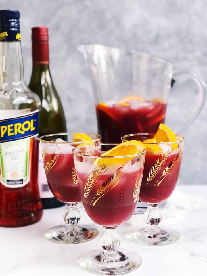 Easy Red Sangria with Aperol • Keeping It Simple Blog