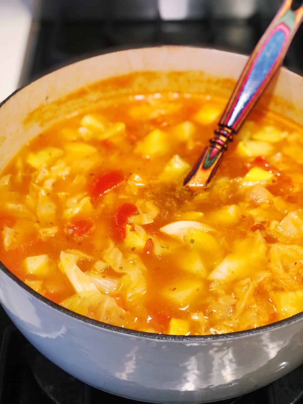 Vegetable Soup With Cabbage • Keeping It Simple Blog