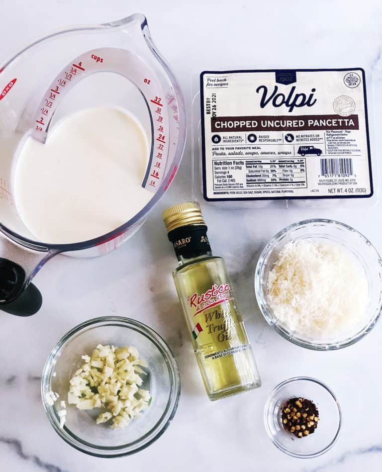 Pasta with Truffle Cream Sauce And Broccoli • Keeping It Simple Blog