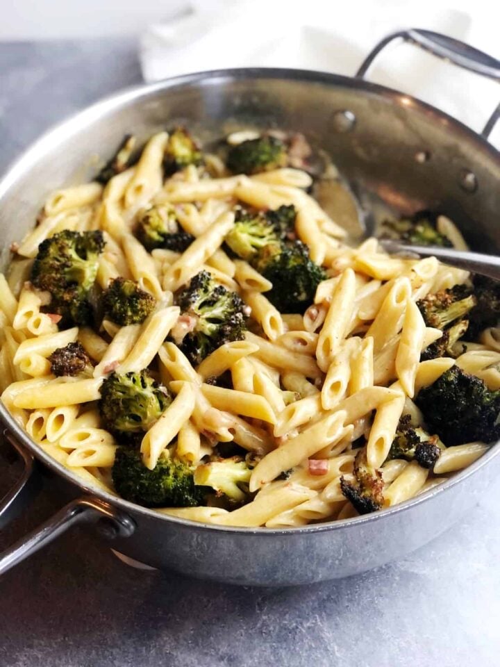 Pasta with Truffle Cream Sauce And Broccoli • Keeping It Simple Blog