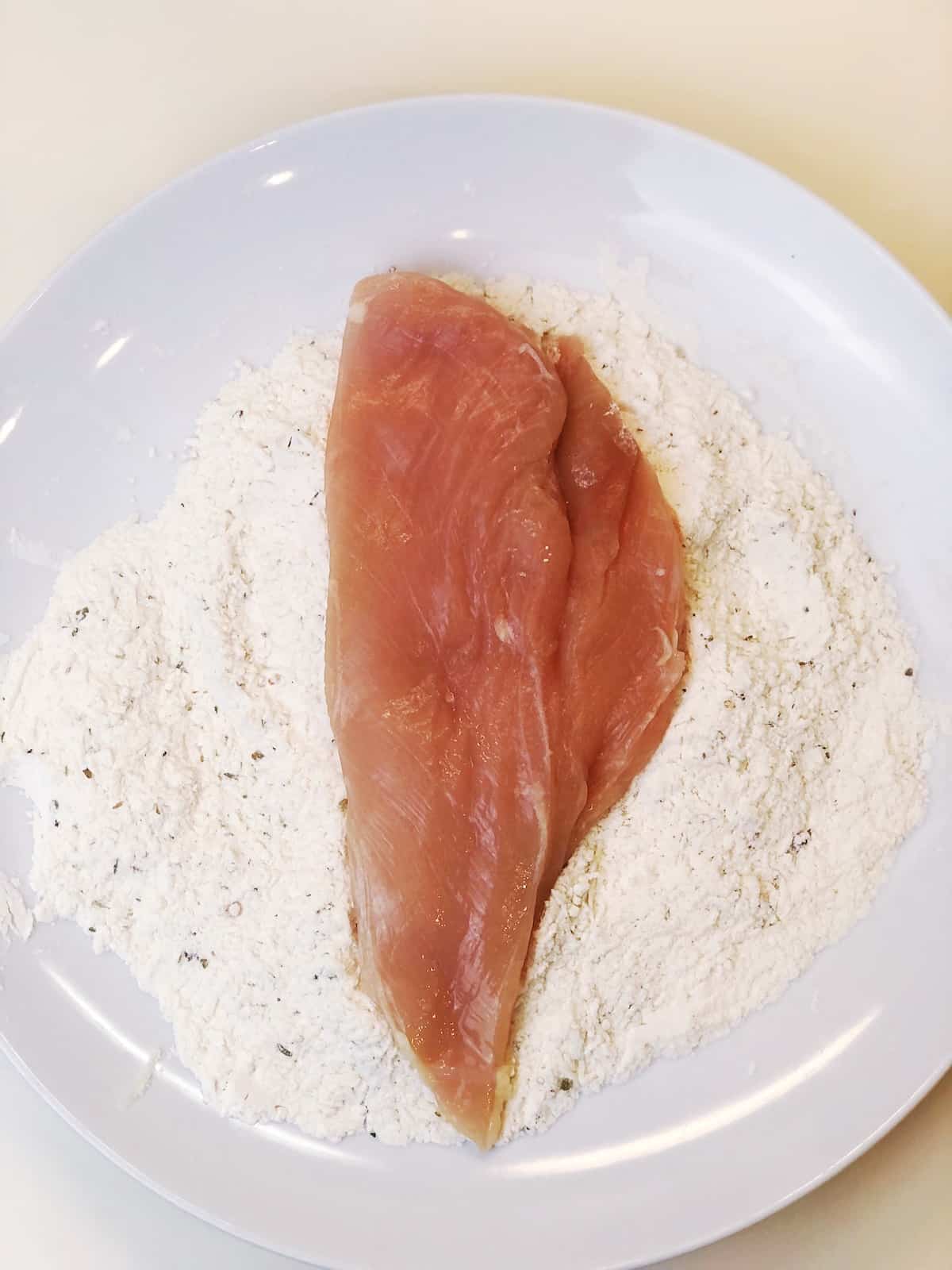 chicken in flour
