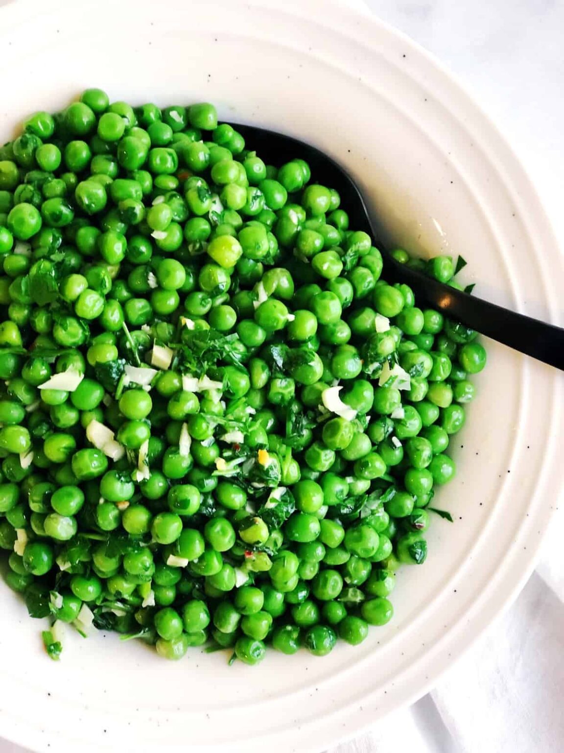 Italian Peas with Garlic and Parsley • Keeping It Simple Blog