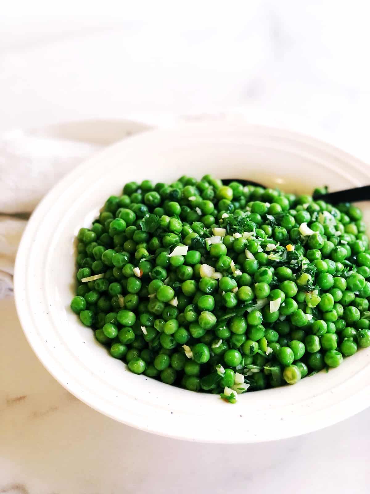 Italian Peas with Garlic and Parsley • Keeping It Simple Blog