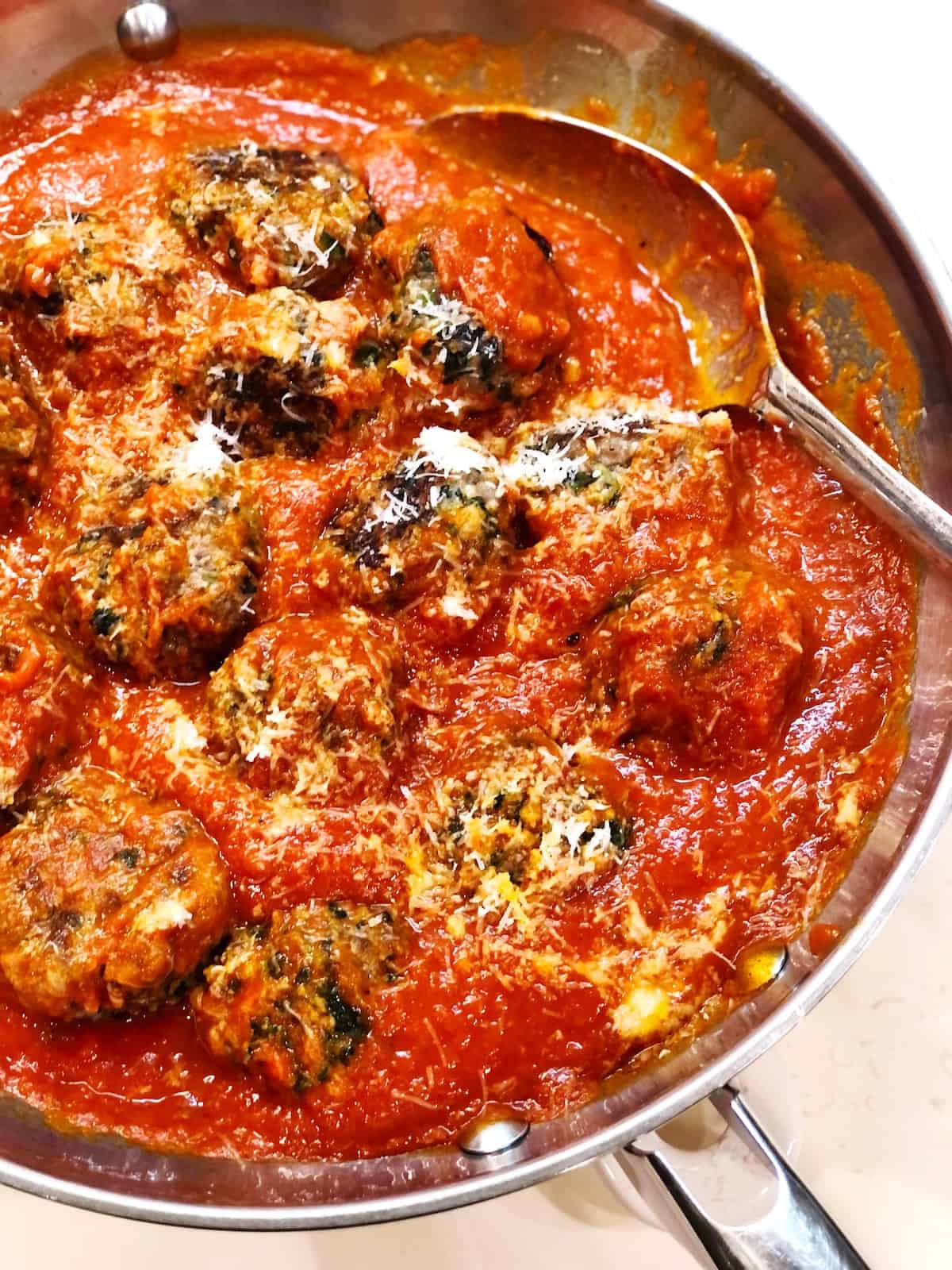 Ricotta Meatballs with Spinach • Keeping It Simple Blog
