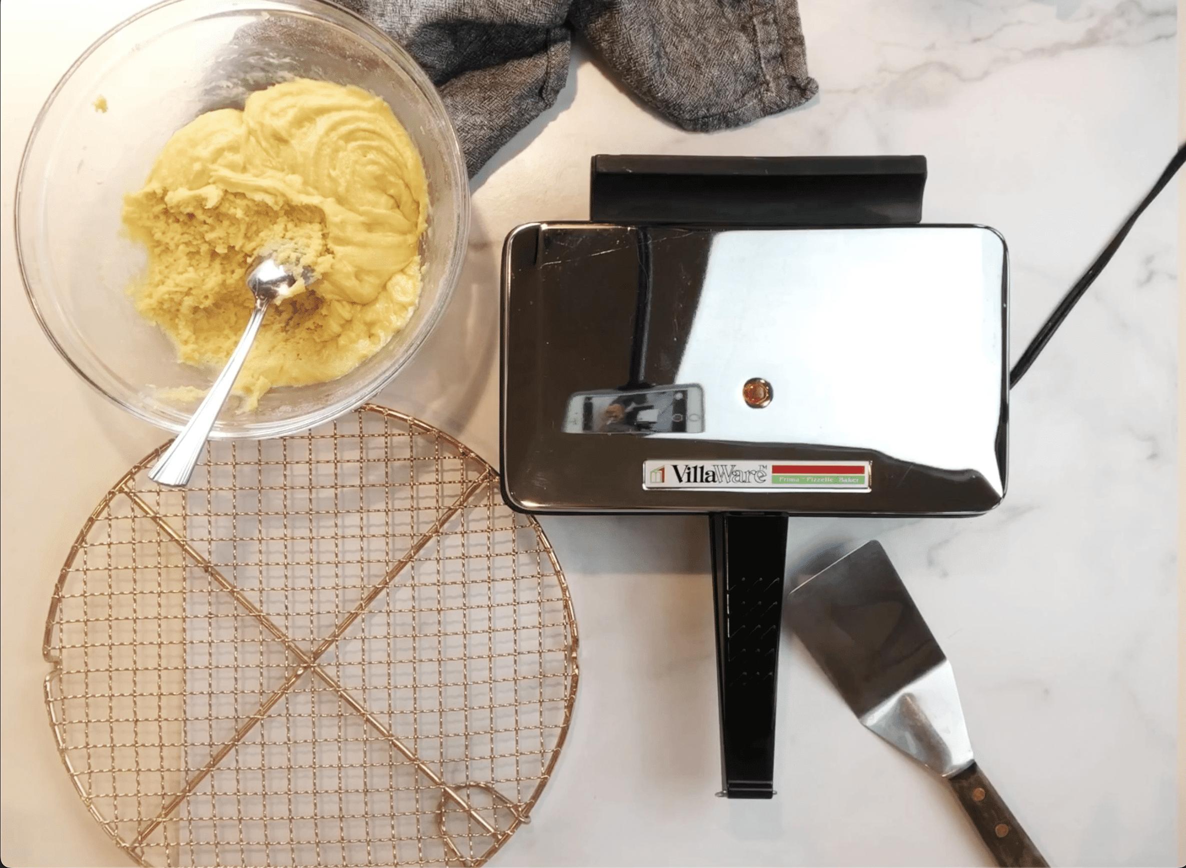 villaware pizzelle recipe