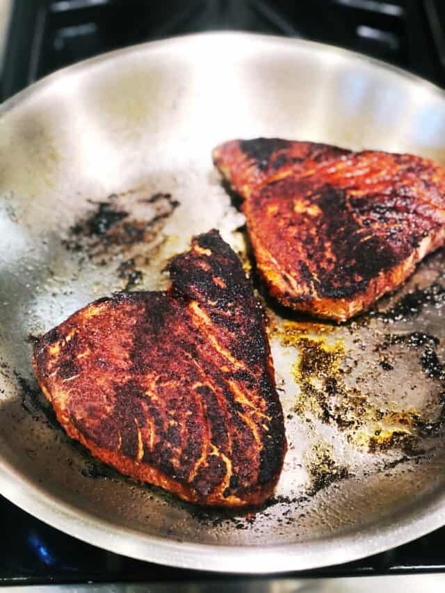 Blackened Seared Ahi Tuna Tacos • Keeping It Simple Blog