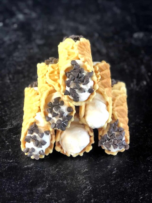 Pizzelle Cannoli Easy Italian Cannoli • Keeping It Simple Blog