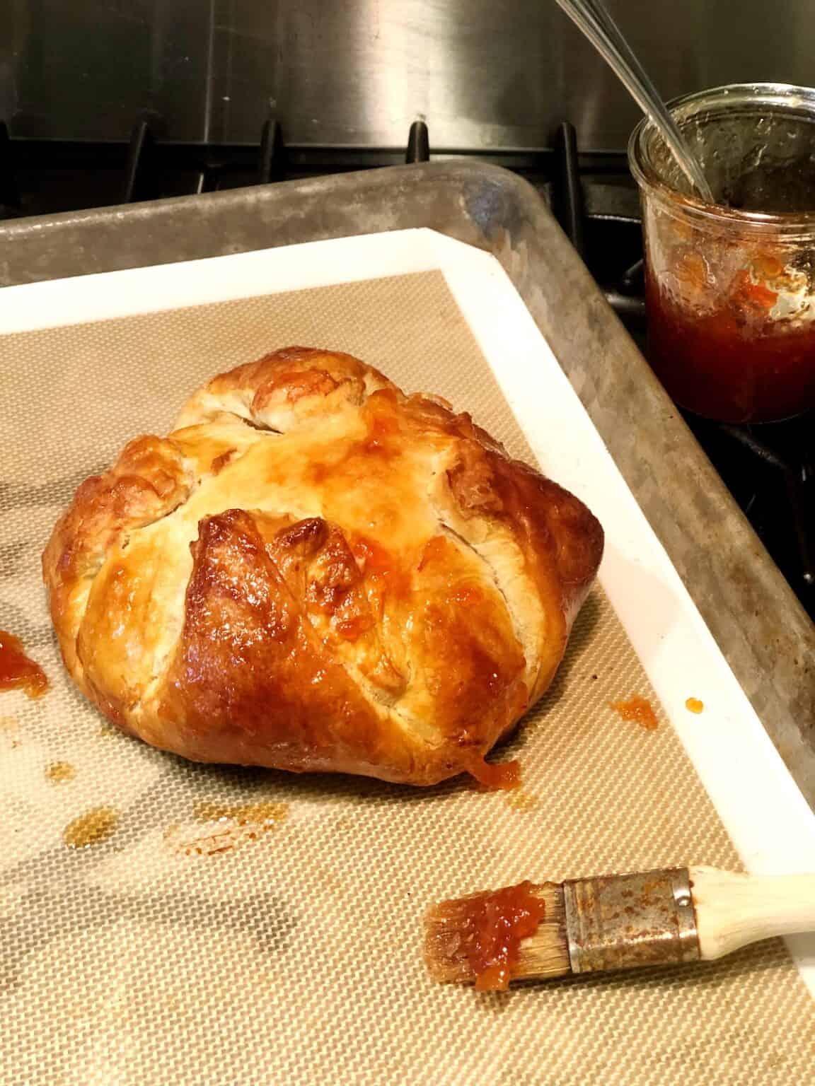 Baked Brie en Croute with Jam • Keeping It Simple Blog