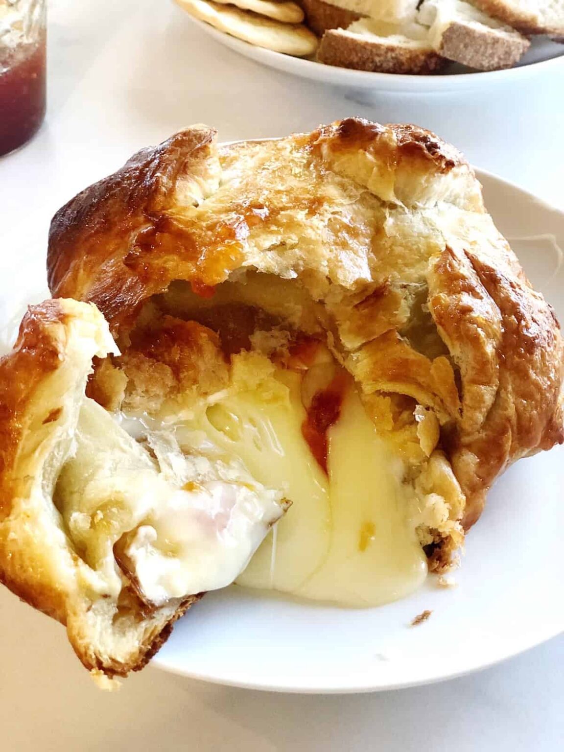 Baked Brie en Croute with Jam • Keeping It Simple Blog