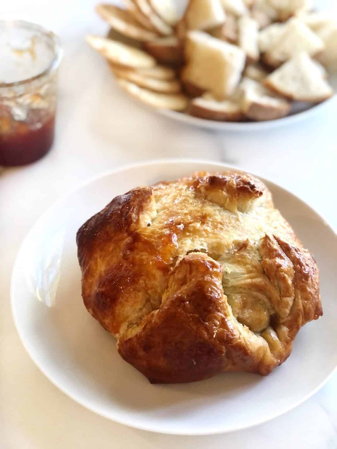 Baked Brie en Croute with Jam • Keeping It Simple Blog
