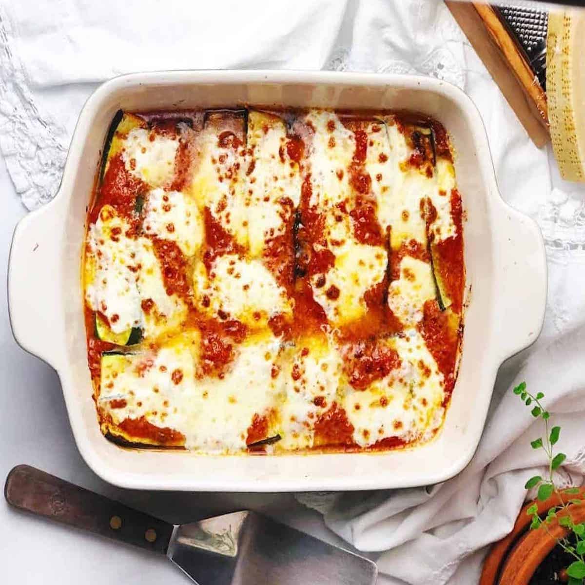 Italian zucchini in pan