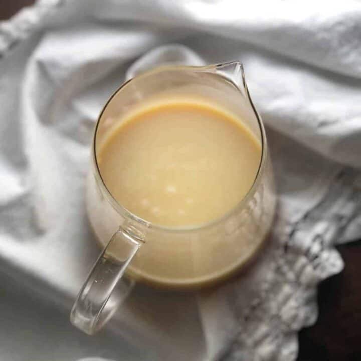 Easy Vanilla Sauce Bread Pudding Sauce • Keeping It Simple Blog