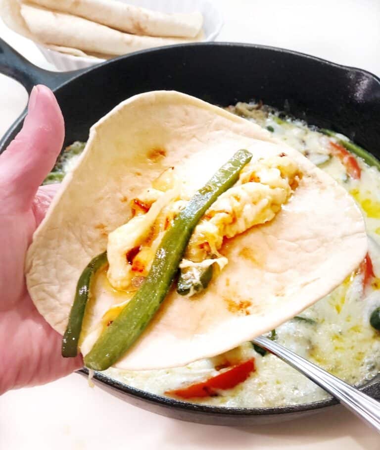 The Best Queso Fundido (with poblano peppers) • Keeping It Simple Blog