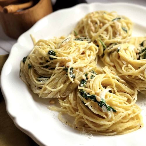 Spaghetti with Olive Oil and Garlic (Aglio e Olio) • Keeping It Simple Blog