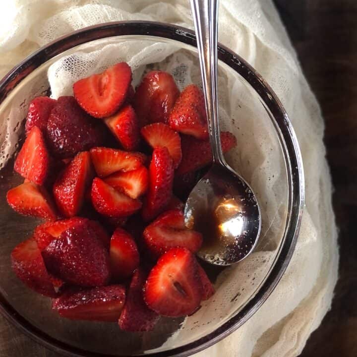 Strawberries with Balsamic Vinegar • Keeping It Simple Blog