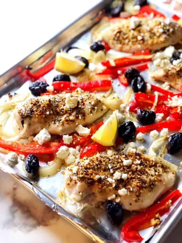 Easy Baked Greek Chicken (Sheet Pan Recipe) • Keeping It Simple Blog