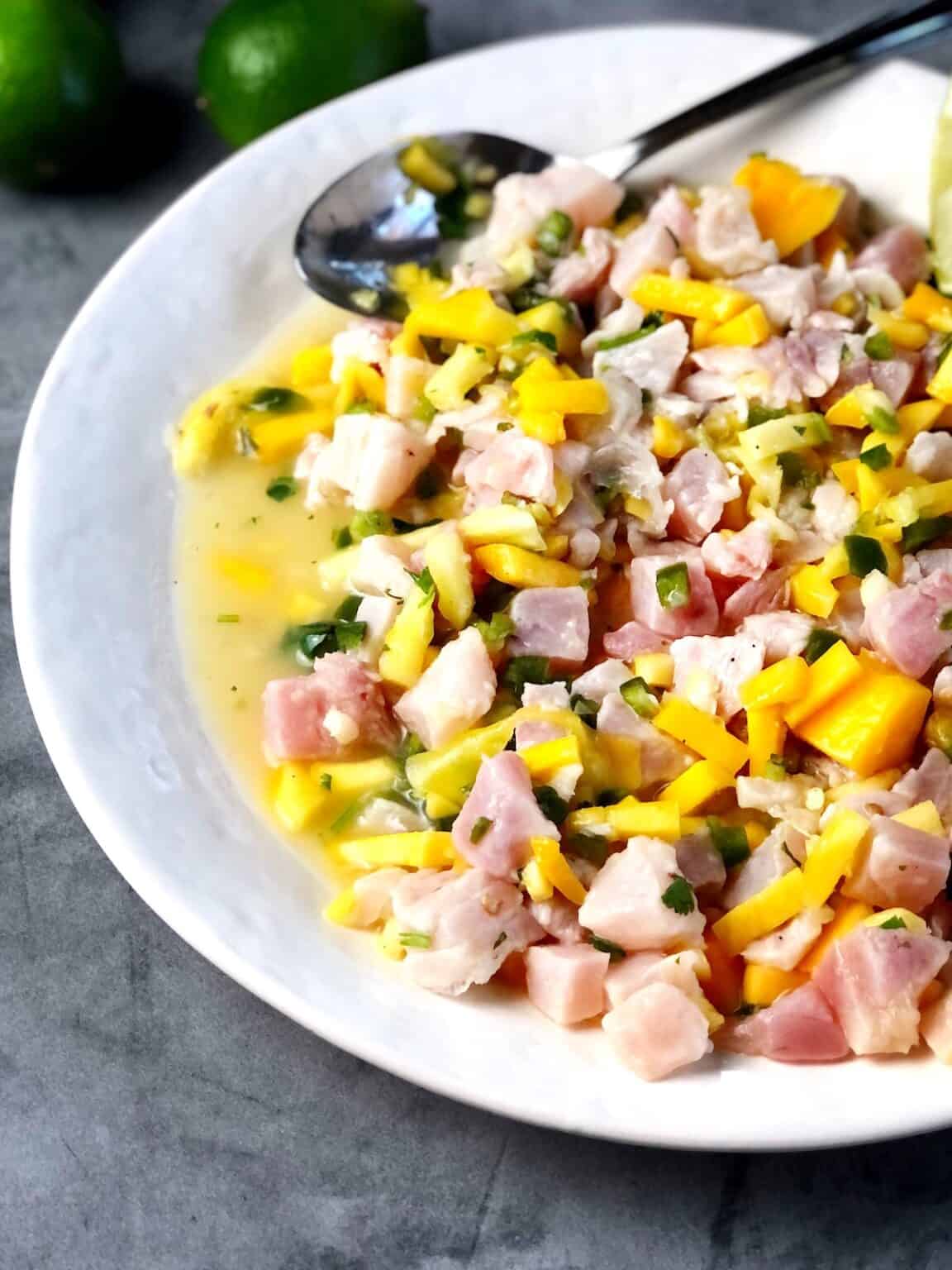 Ahi Tuna Ceviche (With Mango Salsa) • Keeping It Simple Blog