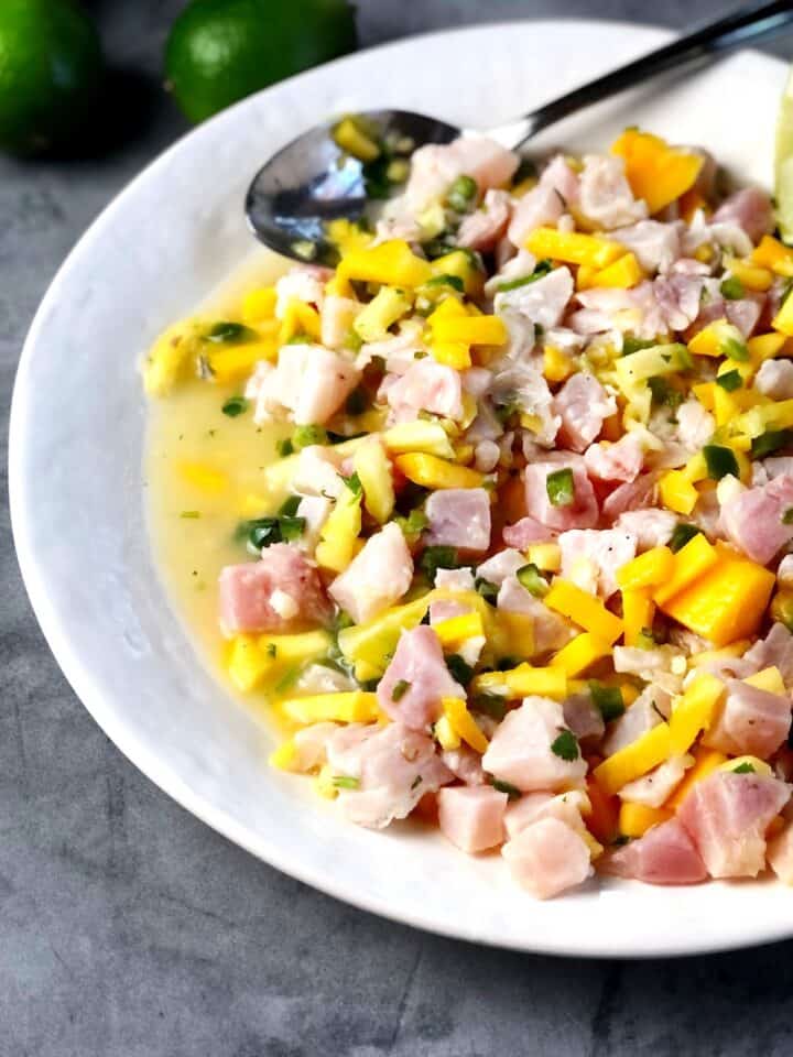 Ahi Tuna Ceviche (With Mango Salsa) • Keeping It Simple Blog