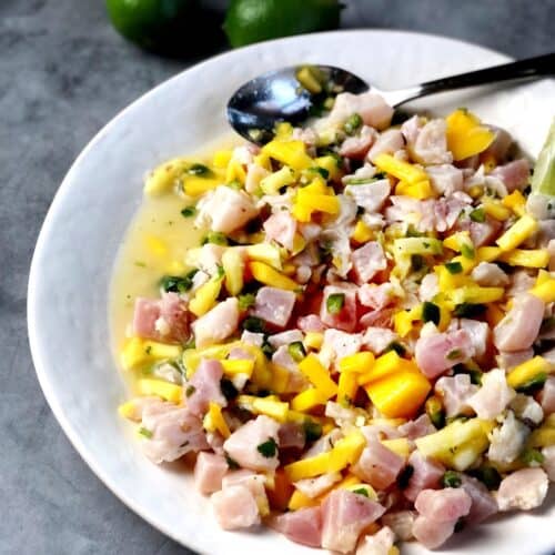 Ahi Tuna Ceviche (With Mango Salsa) • Keeping It Simple Blog