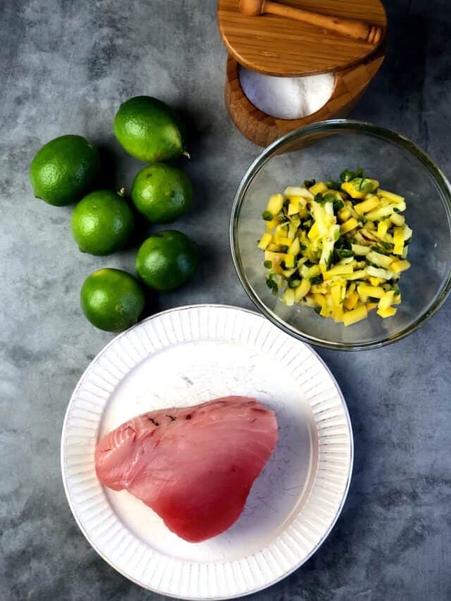 Ahi Tuna Ceviche (With Mango Salsa) • Keeping It Simple Blog