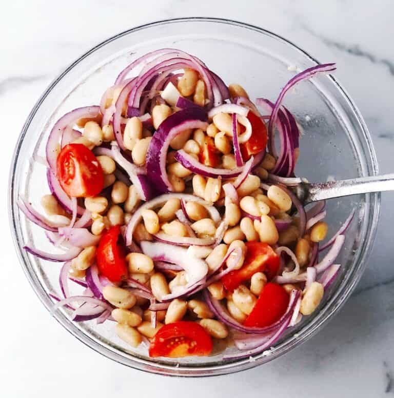 Mediterranean Bean Salad • Keeping It Simple Blog