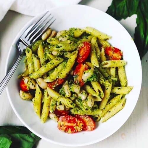 Easy Pesto Pasta • Keeping It Simple Blog