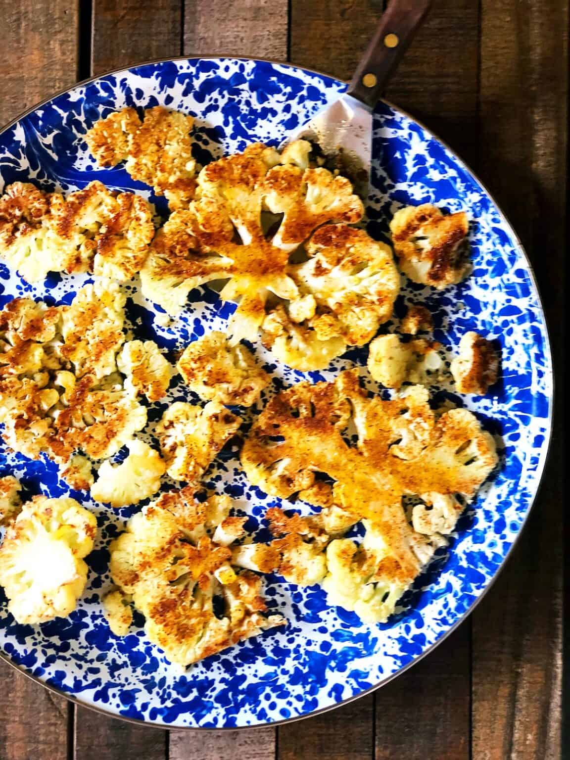 Roasted Cauliflower with Tahini Dipping Sauce • Keeping It Simple Blog