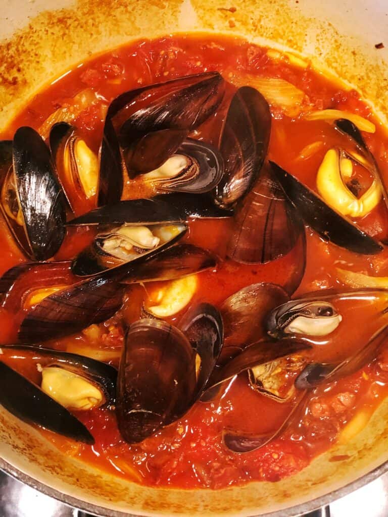 Spanish Mussels (Mussels with Chorizo) • Keeping It Simple Blog