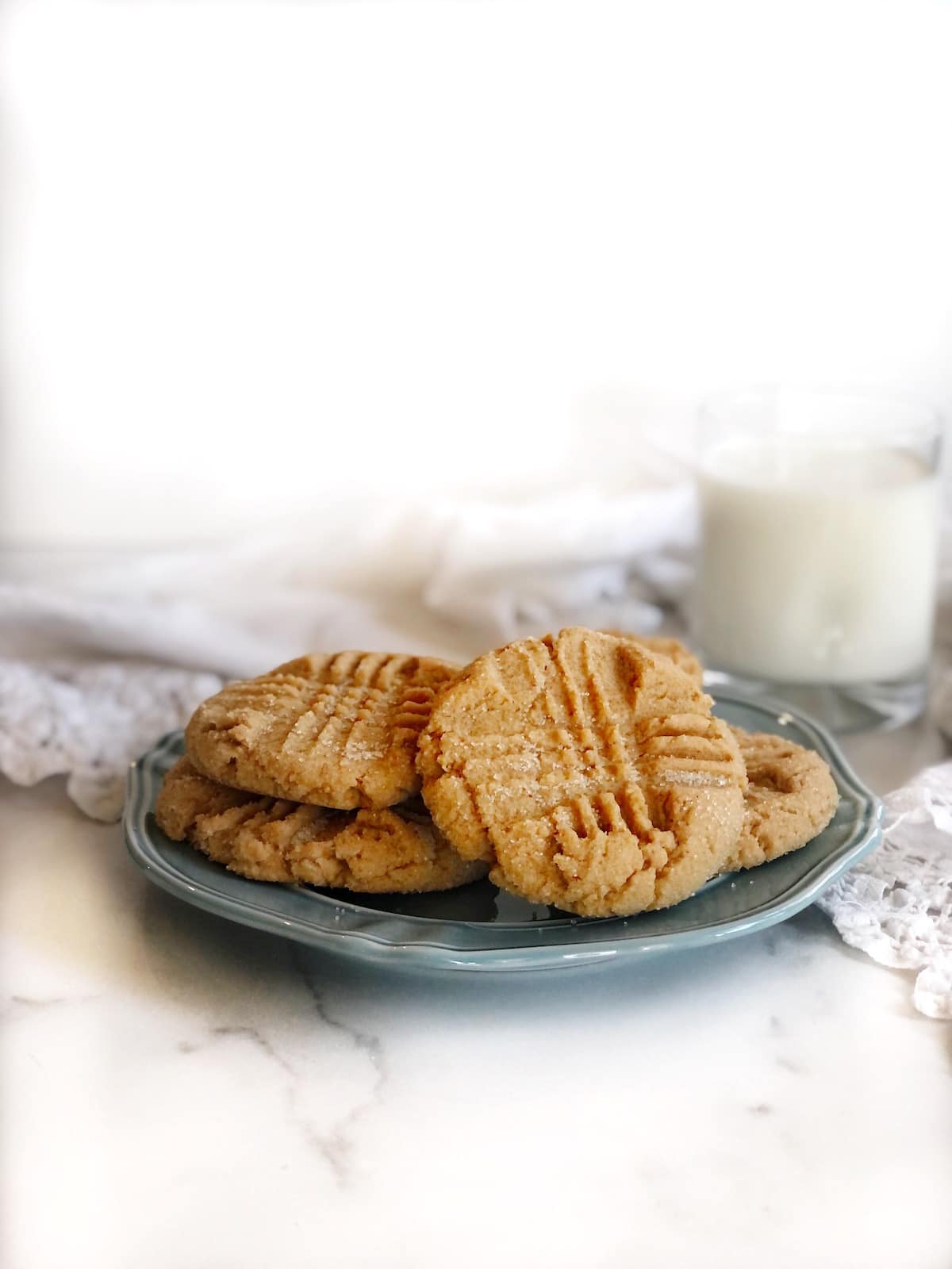 Chewy Peanut Butter Cookies (Soft Old Fashioned Recipe) - Olives +