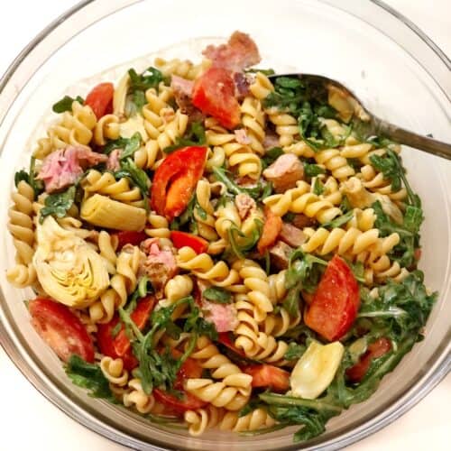 Fresh Tuna Pasta Salad Recipe (No Mayo) • Keeping It Simple Blog